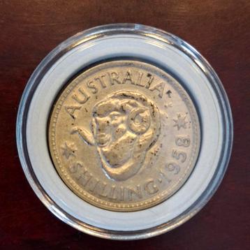 Australische Shilling 1958 beschikbaar voor biedingen
