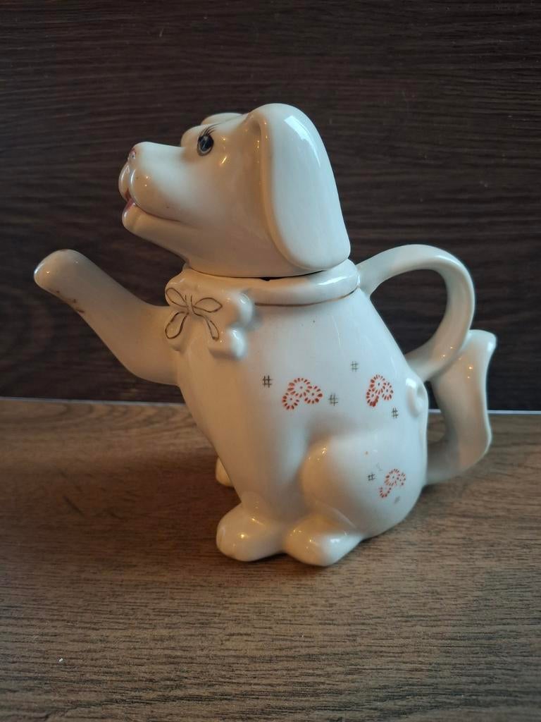 Dit is een vintage Chinese "Lucky Dog" theepotje, Ophalen of Verzenden