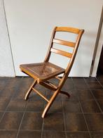 Grange vouwstoel, solide hout met webbing zitting, 9 stuks, Ophalen