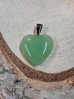 hanger hartje aventurijn groen, Glas of Kristal, Nieuw, Ophalen of Verzenden, Hart