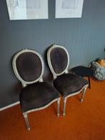 2 Barok Stoelen, Ophalen, Hout, Gebruikt, Grijs