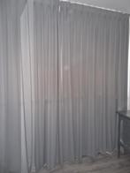 Hoge grijze gordijnen 258 x 250, 200 cm of meer, Grijs, Gebruikt, 200 cm of meer