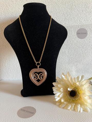 M153/KALEVALA KORU Grote Bronzen Hart ketting Finland beschikbaar voor biedingen