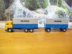 Tekno - Scania 141 - V8 - huif/combi - W. van Splunter B.V., Hobby en Vrije tijd, Modelauto's | 1:50, Ophalen of Verzenden, Zo goed als nieuw