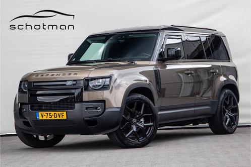 Land Rover Defender 3.0 D250 110 Grijs Kenteken, Luchtvering, Auto's, Bestelauto's, Te koop, 360° camera, 4x4, ABS, Achteruitrijcamera