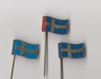 Vlag van Zweden speldjes, Gebruikt, Verzenden, Overige onderwerpen