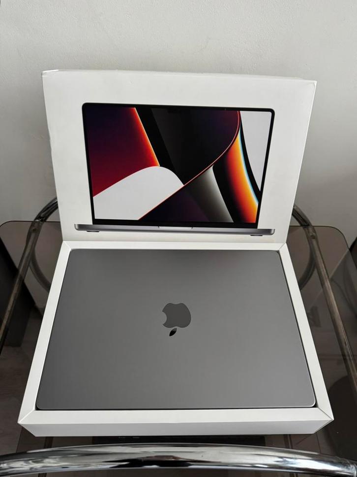 ZGAN: Apple MacBook Pro Retina 14 inch 2021 M1 chip, Computers en Software, Apple Macbooks, Zo goed als nieuw, MacBook Pro, Overige groottes