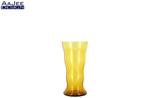 Verrerie Doyen – Floralie – Vaas in amberkleurig glas – 1920, Overige kleuren, Ophalen of Verzenden, Minder dan 50 cm, Glas