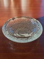 Vintage zware glazen schaal/asbak mid century modern 60s/70s, Ophalen of Verzenden