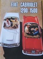 Poster op ansichtkaart - Fiat 1200 -1500 cabriolet uit 1960, Verzenden, 1980 tot heden, Ongelopen, Voertuig