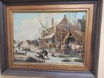 Olieverf op paneel....1842 J.F. Kok, Antiek en Kunst, Ophalen of Verzenden