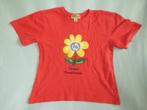 Rozerood T-shirt met bloem John F. Gee maat 122-128, Meisje, Ophalen of Verzenden, Zo goed als nieuw, Shirt of Longsleeve