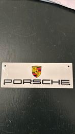 EMAILLE PORSCHE BORDJE, Ophalen of Verzenden, Nieuw, Reclamebord