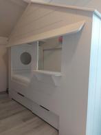 Leuk eenpersoons bedhuisje in goede staat, Kinderen en Baby's, Kinderkamer | Bedden, Ophalen, 85 tot 100 cm, Gebruikt, Matras