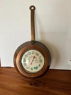 vintage klok met barometer, Ophalen of Verzenden