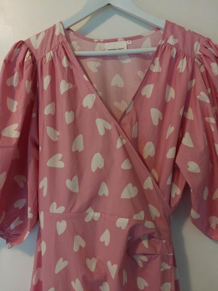 Fabienne Chapot Charlie dress - maat 44, Kleding | Dames, Jurken, Zo goed als nieuw, Maat 42/44 (L), Roze, Onder de knie, Ophalen of Verzenden