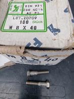 80 RVS Bouten M8 x 40 - Zeskant - DIN 931 A2, Ophalen of Verzenden, Zo goed als nieuw, Minder dan 50 mm, Bouten of Moeren