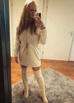 Nikkie N logo jurkje, Maat 38/40 (M), Beige, Ophalen of Verzenden, Zo goed als nieuw
