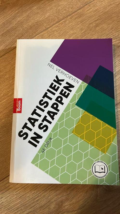 Nel Verhoeven - Statistiek in stappen, Boeken, Wetenschap, Zo goed als nieuw, Ophalen of Verzenden