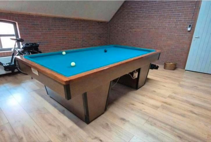 Wedstrijd biljarttafel Bierling de Schoppe Groningen, Sport en Fitness, Biljarten en Poolen, Zo goed als nieuw, Ophalen