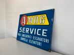 AMOG Service emaille reclamebord, Ophalen of Verzenden