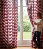 Vintage Retro Gordijnen - 3.25x2.10m, Ophalen of Verzenden, Gebruikt, Beige, 200 cm of meer