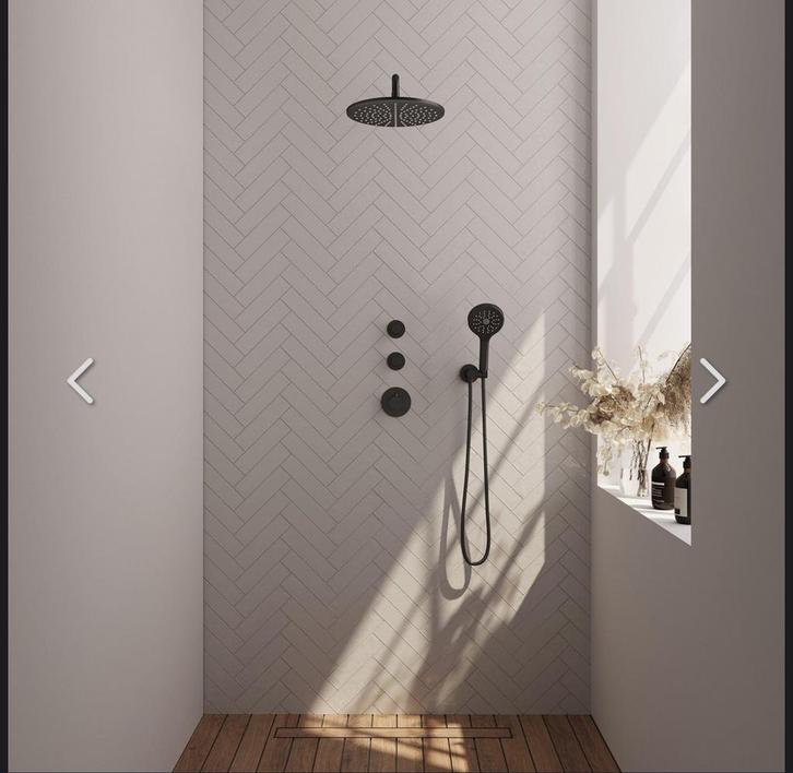 NIEUW Brauer Black edition regendouche inbouw, Huis en Inrichting, Badkamer | Complete badkamers, Zo goed als nieuw, Ophalen