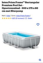 Intex prism frame zwembad 300x175, Ophalen, Zo goed als nieuw, Opzetzwembad, 200 tot 400 cm