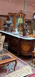 Antieke dressoir en vitrinekast, Antiek en Kunst, Antiek | Meubels | Kasten, Ophalen of Verzenden