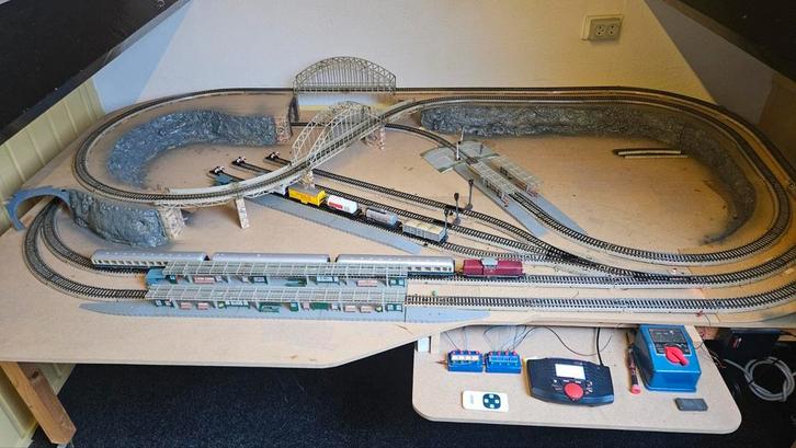 Marklin treinbaan M rails, Hobby en Vrije tijd, Modeltreinen | N-Spoor, Gebruikt, Rails, Wisselstroom, Overige merken, Ophalen of Verzenden