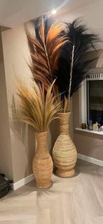 Twee vazen, Huis en Inrichting, Ophalen, Overige kleuren, Minder dan 50 cm, Glas