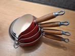 Le Creuset Pannenset - 4 Delig, Ophalen, Gebruikt, Gietijzer, Pannenset