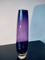 Zweden Vaas Aseda Torpedo Bo Borgstrom Paars Luchtbel, Antiek en Kunst, Antiek | Glas en Kristal, Ophalen of Verzenden