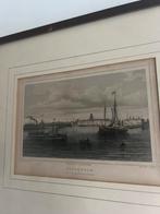 Originele staalgravure Rotterdam 1850, Antiek en Kunst, Kunst | Etsen en Gravures, Ophalen of Verzenden