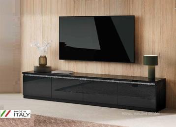 Tv meubel Forever Chrome XL hoogglans wit zwart Aanbieding!! beschikbaar voor biedingen