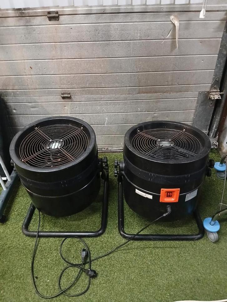 2 Krachtige Ventilatoren met Verlichting, Witgoed en Apparatuur, Ventilatoren, Ophalen of Verzenden