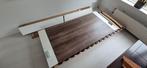 Gratis Bedframe 160x200 met lattenbodem, Huis en Inrichting, Slaapkamer | Bedden, Ophalen, Bruin, Tweepersoons, Zo goed als nieuw