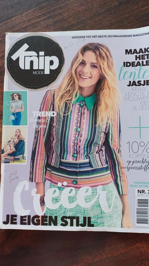Knipmode, stijlvolle naaipatronen in maat 34 t/m 54, Hobby en Vrije tijd, Kledingpatronen, Zo goed als nieuw, Vrouw, Knipmode