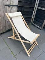 Bamboo ligstoelen 2x, Tuin en Terras, Ophalen, Zo goed als nieuw