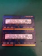 8GB (2X4GB) DDR3 PC3L-12800 1600Mhz 1Rx8 Sk-Hynix, 1600Mhz, Ophalen of Verzenden, Laptop, Zo goed als nieuw