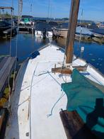 Zeilboot grundel 7 meter vetus diesel 2cilinder platbodem, Watersport en Boten, Ophalen, Gebruikt, Motor en Techniek, Zeilboot of Motorboot