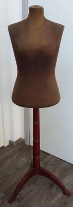 Om 1925 Paspop Buste Naaiatelier Winkel Etalage Kleermaker, Antiek en Kunst, Ophalen