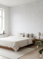 5581 90s schuimbehang pastel roze blauw wit origineel swiet, Verzenden, Minder dan 10 m², Wit