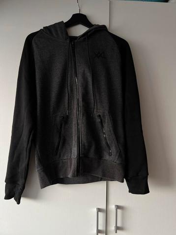 XXL Grijze Hoodie met Zwarte Mouwen beschikbaar voor biedingen