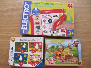 Educatief speelgoed 3+. Puzzels en Electro Logisch  beschikbaar voor biedingen