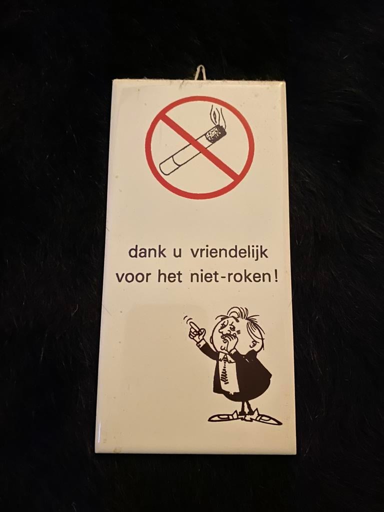 Tegeltje oude vintage, Ophalen of Verzenden