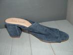 Lina Locchi suede peeptoe hakken, sandalen maat 39, Lina Locchi, Zo goed als nieuw, Sandalen of Muiltjes, Ophalen of Verzenden