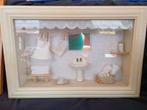 Nostalgisch Frame met Badkamer Scène, Ophalen of Verzenden