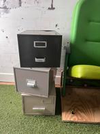 Stoere (vintage) metalen archieflades opbergbakken, Ophalen, Minder dan 50 cm, Gebruikt, 3 of 4 laden