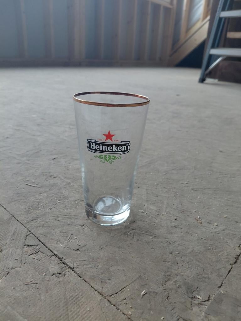 Heineken glas, Ophalen of Verzenden, Zo goed als nieuw, Glas of Glazen, Heineken